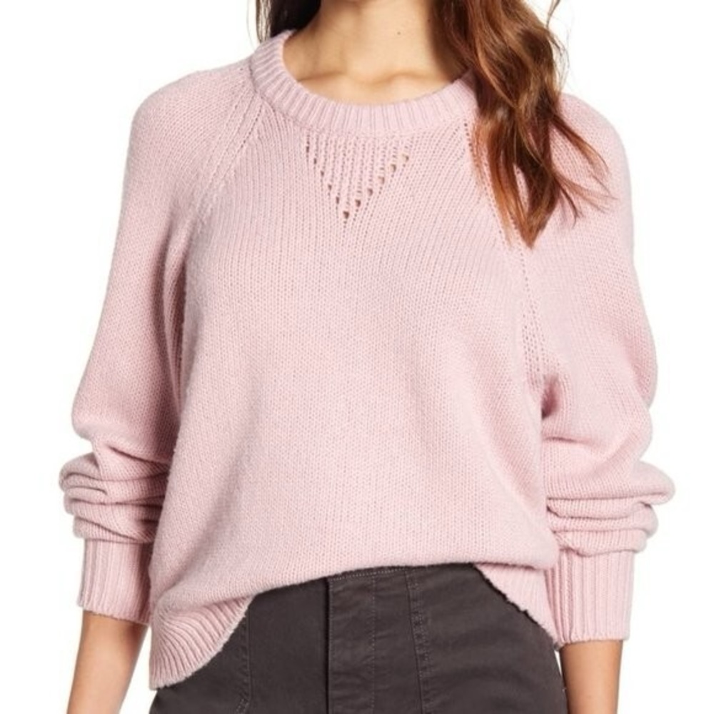 Lou & Gray Pink Sweater NWT Size L